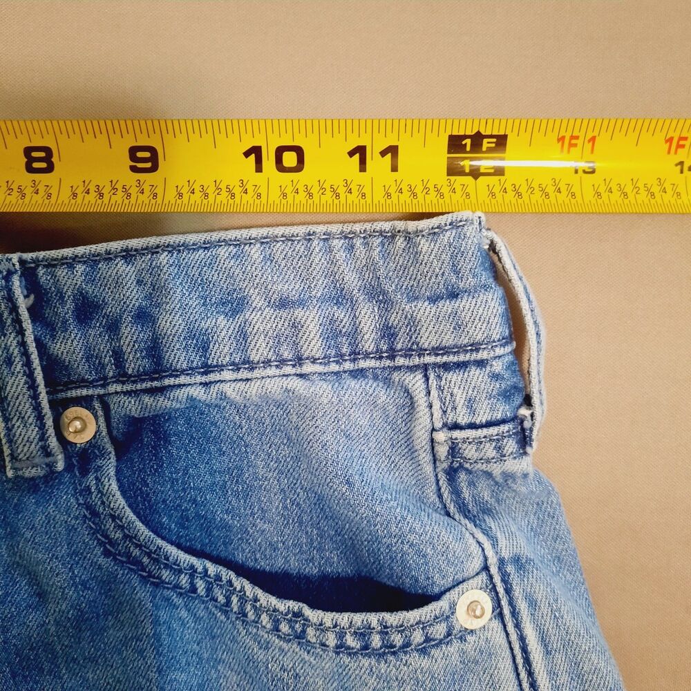 Gap Kids Patchwork Size 10 Low Stride Wide Leg Jeans - Picture 8 of 13